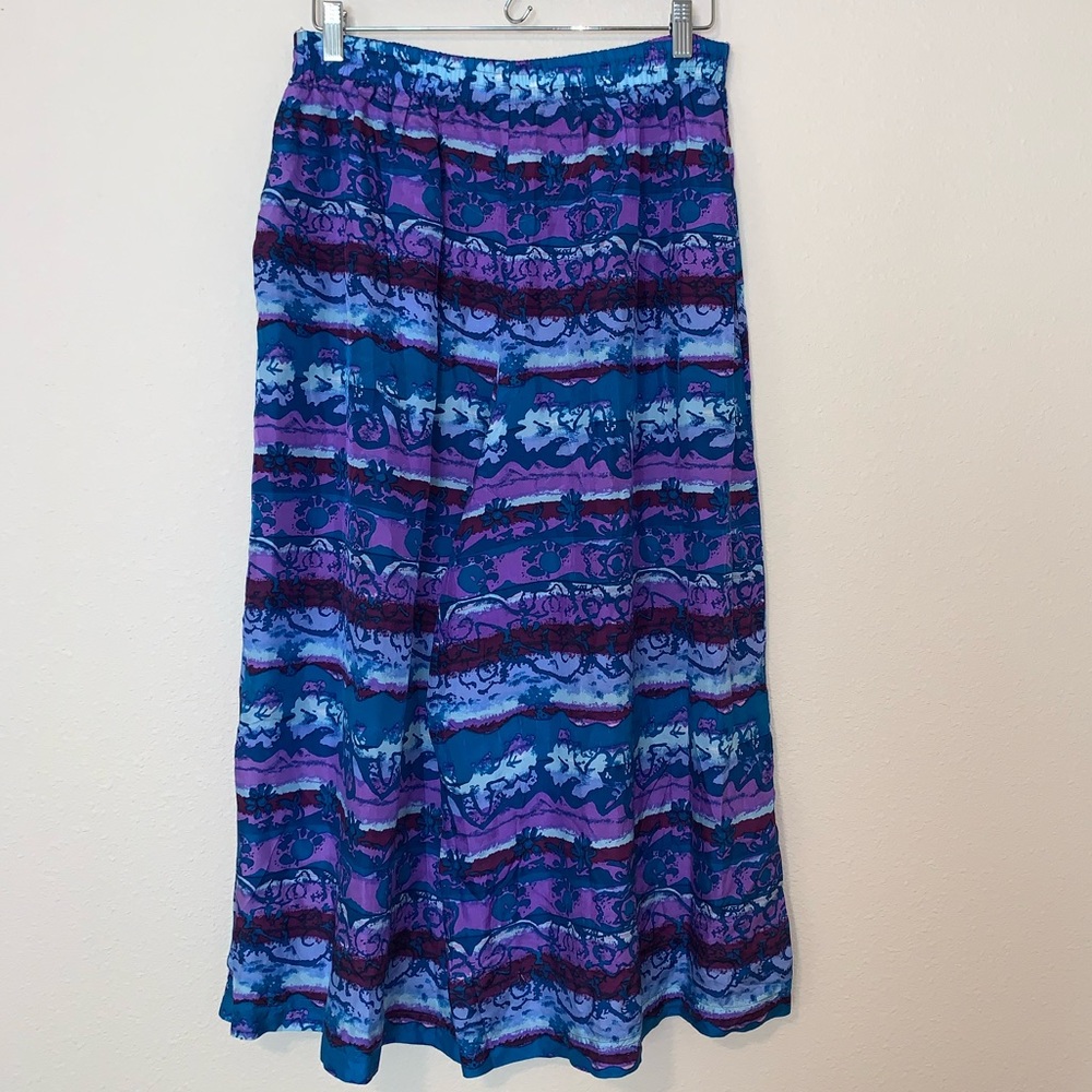 Carole little 100% silk wide summer pants Sz 6